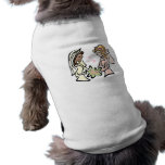 Boda lesbiano interracial camisetas de perrito