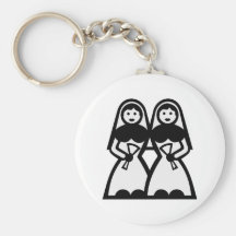 Boda lesbiano llaveros