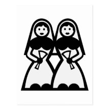 Boda lesbiano postales