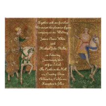 Boda medieval de la fantasía del renacimiento del  invitacion personal 