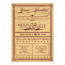 Boda metálico de la púrpura y del oro DIY Comunicado Personalizado