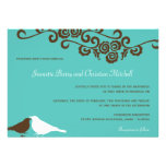 Boda moderno de la elegancia del trullo de los páj invitaciones personalizada