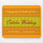 "Boda" Mousepad - personalizable de octubre Tapetes De Raton