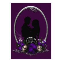 Boda oscuro del gótico del vampiro de la unión invitaciones personales 