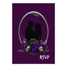 Boda oscuro del gótico del vampiro de la unión invitacion personal 