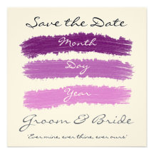 Boda púrpura invitacion personalizada