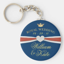 Boda real - regalos del recuerdo de Guillermo y de Llavero Personalizado