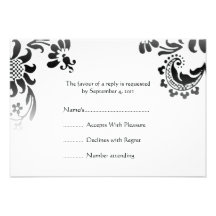Boda RSVP - pequeño Anuncio Personalizado