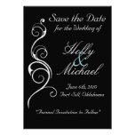 boda, savethedate, negro, blanco, con clase, simpl anuncios personalizados