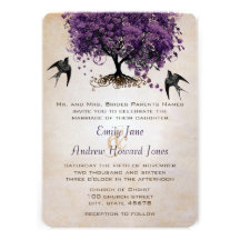 Boda simplemente amelocotonado del árbol de la hoj anuncio personalizado
