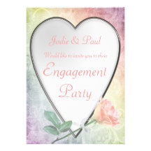 Boda subió Grunge del corazón - invitación del com