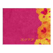 Boda tropical del placer postal