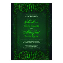 Boda verde horrible del Victorian gótico Comunicados