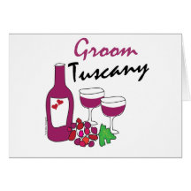 Bodas de Toscana, novio Tarjeta