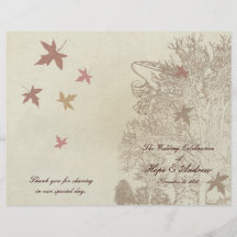 Bodas del árbol de Brown Tarjetas Informativas