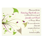 Bodas del jardín - reserva elegante las tarjetas d anuncio