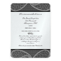 Bodas negros y blancos del damasco de Paisley del  Comunicado Personal