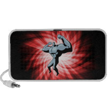 Bodybuilder; rojo sistema altavoz