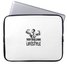 Bodybuilding is my lifestyle laptopskydd fodral