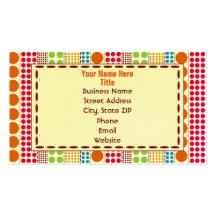 Boho puntea la tarjeta de visita