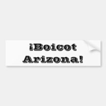 Boicot Arizona Etiqueta De Parachoque