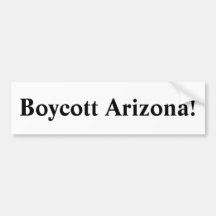 ¡Boicoteo Arizona! Pegatina De Parachoque