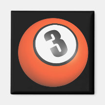 Bola 3 imán de frigorífico