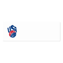 Bola americana del baloncesto de Estados Unidos lo Tarjetas De Visita