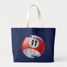 BOLA DE BILLAR DEL NÚMERO 11 - ESTILO EROSIONADO BOLSA LIENZO