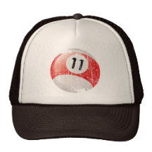 BOLA DE BILLAR DEL NÚMERO 11 - ESTILO EROSIONADO GORRO