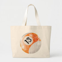 BOLA DE BILLAR DEL NÚMERO 13 - ENVEJECIDA Y EROSIO BOLSA