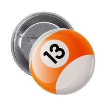 BOLA DE BILLAR DEL NÚMERO 13 PIN