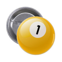 BOLA DE BILLAR DEL NÚMERO UNO PINS