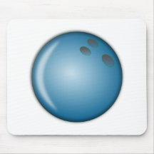 Bola de bolos azul tapete de raton