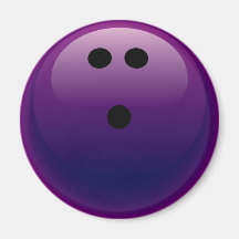 BOLA DE BOLOS PÚRPURA IMÁN DE FRIGORIFICO