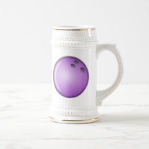 Bola de bolos púrpura tazas