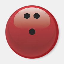 BOLA DE BOLOS ROJA IMAN DE FRIGORÍFICO