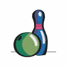 Bola de bolos y Pin Polo Bordado