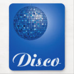 bola de discoteca azul tapete de raton
