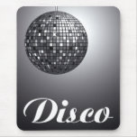 bola de discoteca blanco y negro alfombrilla de raton
