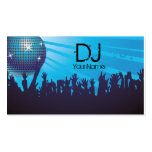 Bola de discoteca - negocio de DJ tarjeta-Azul Tarjetas Personales