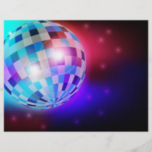 Bola de discoteca tarjetas informativas