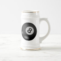 Bola de la piscina ocho tazas de café