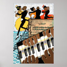Bola de los bebés del jazz (poster del Semi-Lustre