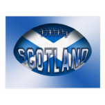 Bola de rugbi de Escocia Tarjetas Postales