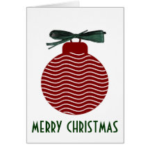 bola del árbol de navidad felicitación