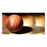 Bola del baloncesto tarjeta personal con foto