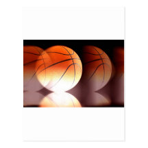 Bola del baloncesto tarjeta postal