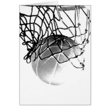 Bola del baloncesto tarjeton
