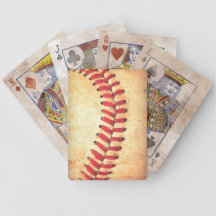 Bola del béisbol del vintage barajas